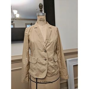 J. Crew casual cotton blazer
